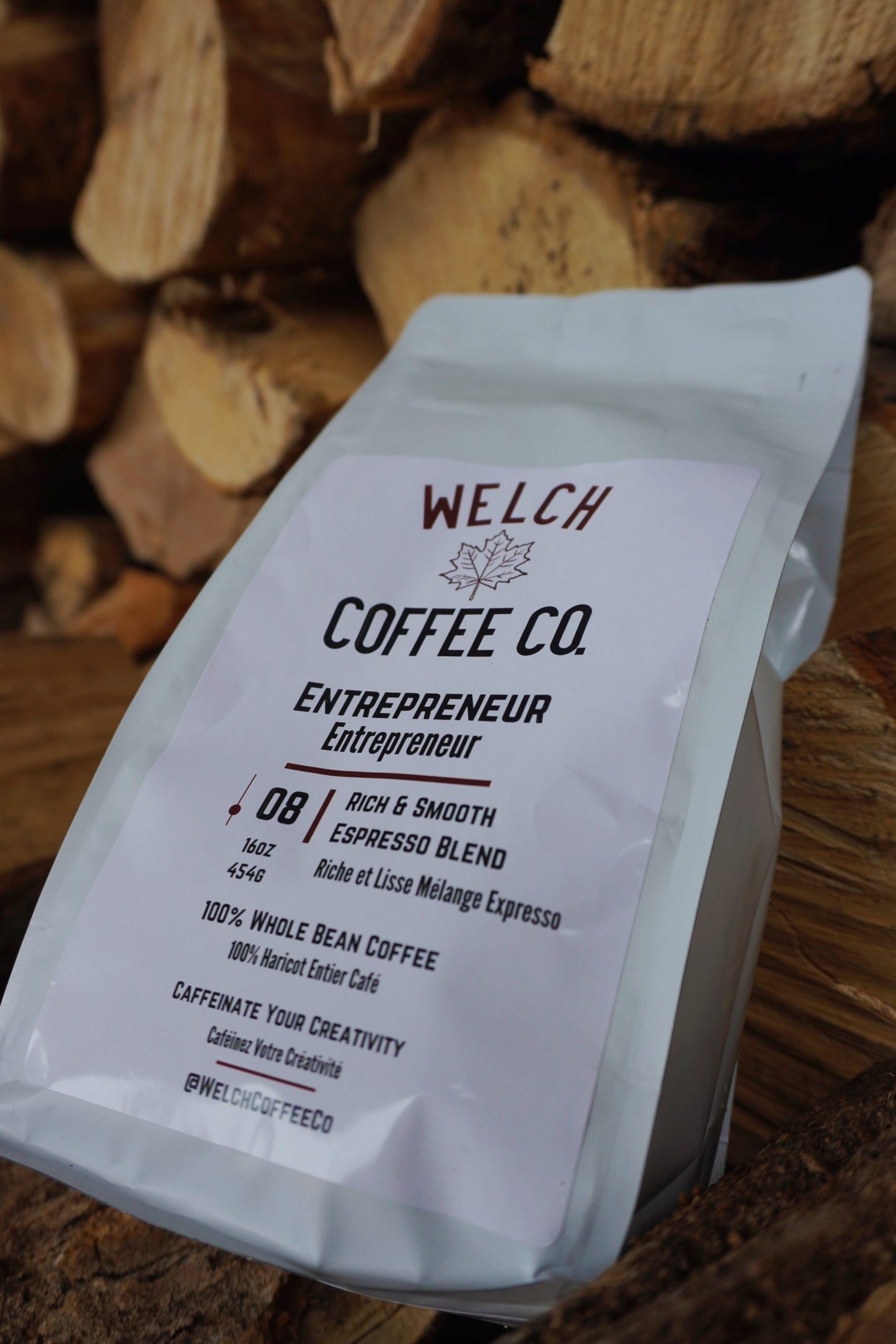 Entrepreneur Coffee by Welch Coffee Co. Front of Package